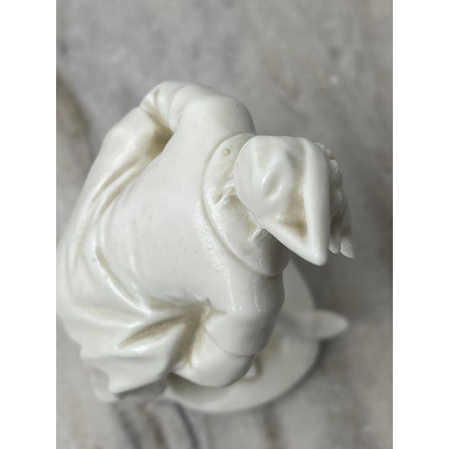 Nymphenburg Bustelli Pantalone Figurine White Porcelain Commedia Dell'Arte 7" For Sale - Image 9 of 11