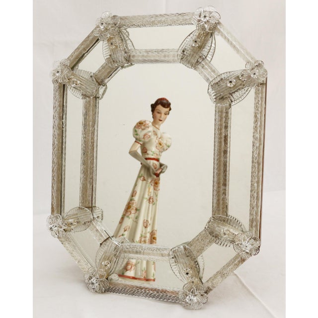 Vintage Venetian Wall Mirror, 1930s For Sale - Image 11 of 15