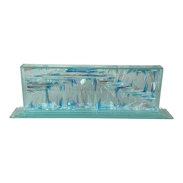 Late 20th Century Contemporary Studio Glass Abstract Sculpture For Sale