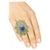 Bochic "Orient" Diamond, Sapphire & Emerald Ring Set In 18K Gold & Silver For Sale - Image 17 of 18