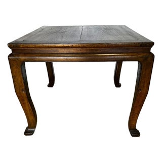 Antique Ming Style Eight Immortals Table With Cabriole Legs For Sale