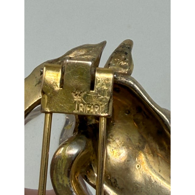 Trifari 1940s Trifari Horse Head "Jelly Belly" Brooch, by Alfred Philippe For Sale - Image 4 of 5