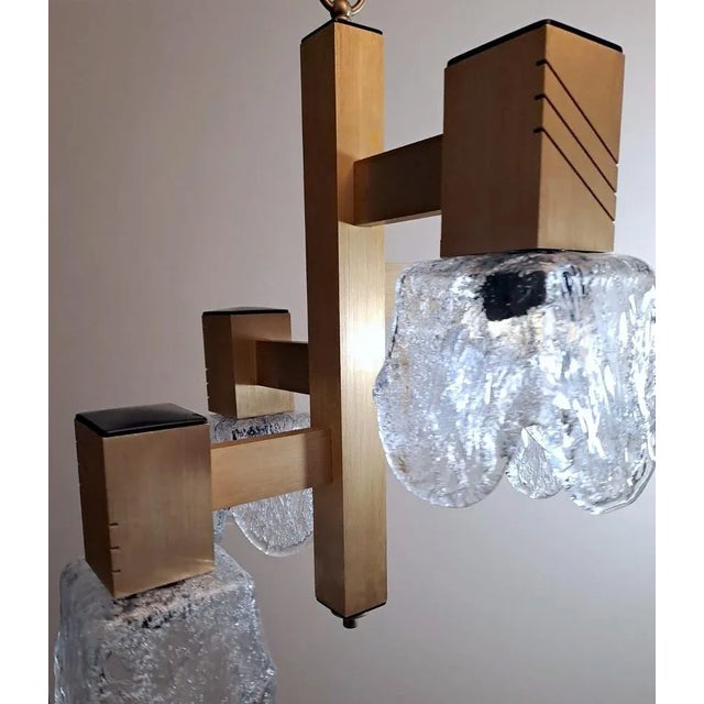 Space Age Chandelier in Aluminum and Half Crystal in the style of Sciolari Gaetano, 1964 For Sale - Image 6 of 13
