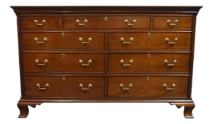Hickory Chair James River Collection Solid Cherry Traditional 68" Double Dresser