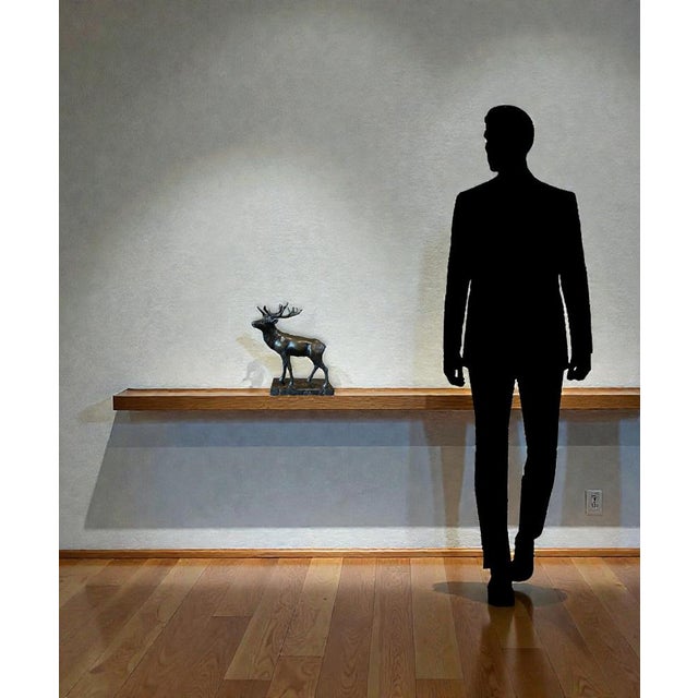 Bronze Deer Sculpture, 1920s-1940s For Sale - Image 13 of 16