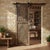 Antique Lotus Carved Barn Door – Hand-Carved Rustic Wooden Statement Door 80 For Sale - Image 4 of 4