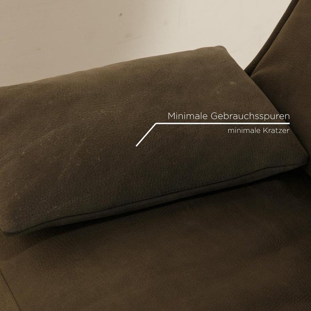 Gray Free Motion Edit 2 Leather Two Seater Green Grey Sofa from Koinor For Sale - Image 8 of 17