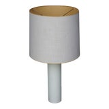 1960s George Kovacs White Leather Table Lamp For Sale
