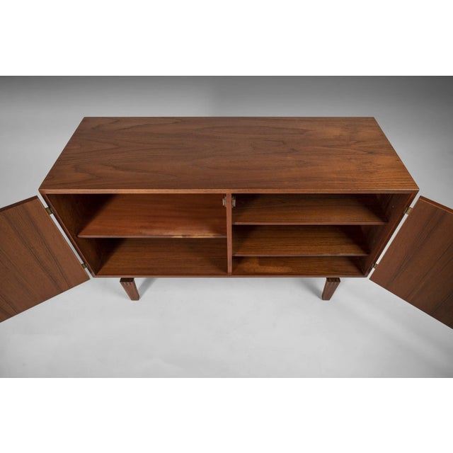 Brown Teak 2-Door Sideboard / Buffet by Peter Lovig Nielsen for Dansk Designs, circa 1950s For Sale - Image 8 of 11
