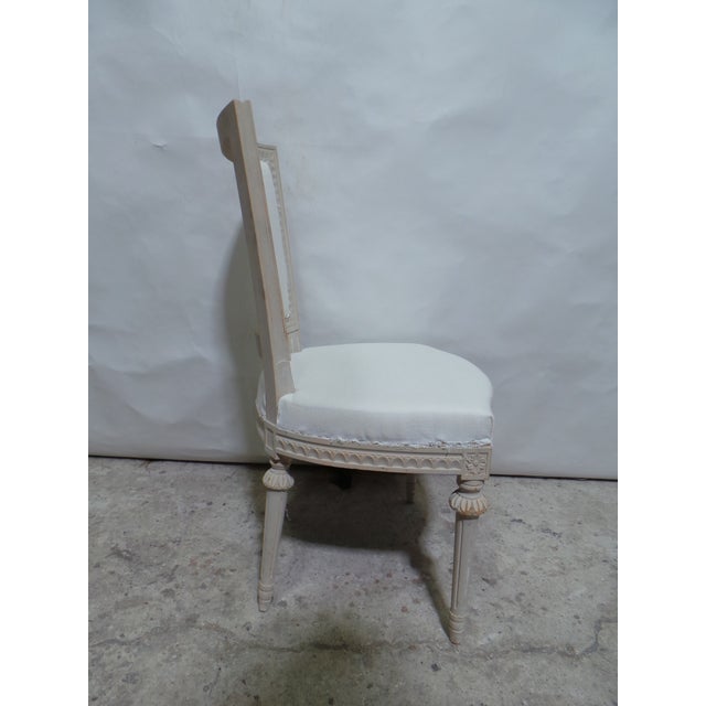 Swedish Gustavian Side Chairs 100% Original Paint 8 For Sale - Image 4 of 11