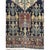 1890s Small Deep Blue Classic Vase Medallion Antique Senneh Knotted Wool Rug For Sale - Image 4 of 8