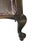 Textile Traditional Queen Anne Style Dark Wood Caned Lounge Chair With Floral Velvet Cushions For Sale - Image 7 of 10