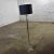 Vintage Mid-Century Modern Art Deco or Hollywood Regency Floor Lamp Lucite and Brass Plate Black Shade For Sale - Image 4 of 17