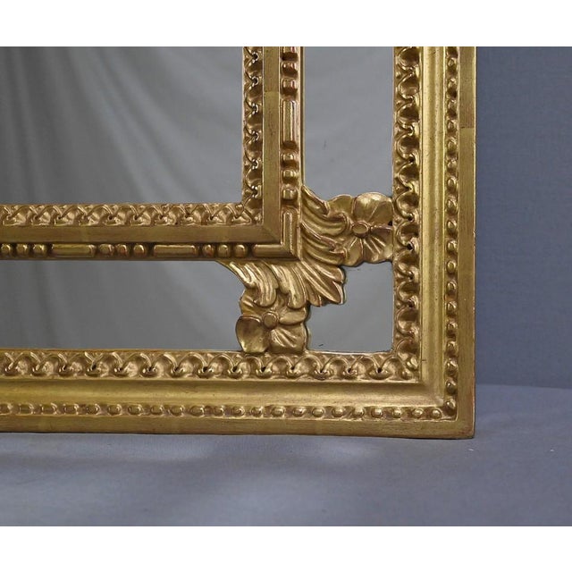 Large Mid-Century Louis XVI Style Mirror with Parcloses, 1950s For Sale - Image 9 of 13