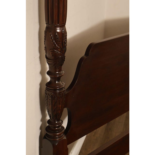 Ethan Allen Georgian Court Cherry King Four Poster Bed Frame For Sale - Image 13 of 18