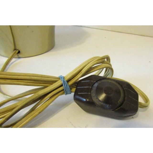 Metal 1970's Textured Brass Table Lamp Attributed to Tony Paul for Laurel Lamp Co For Sale - Image 7 of 8