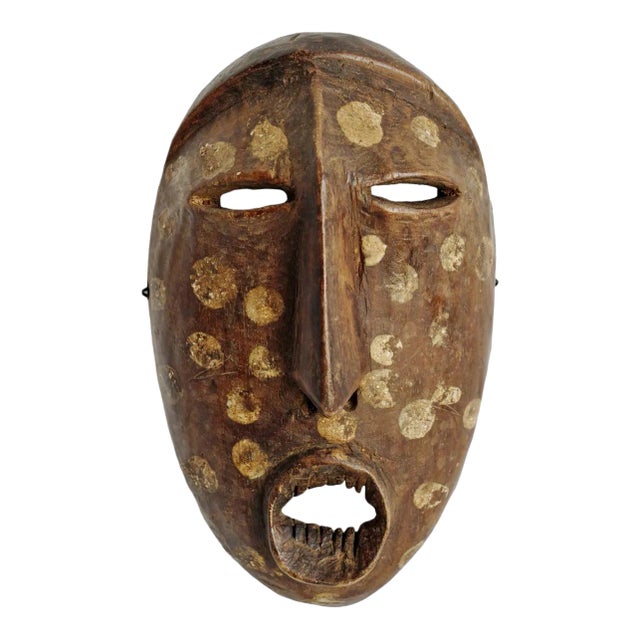 Vintage Carved Wood Lega Mask For Sale