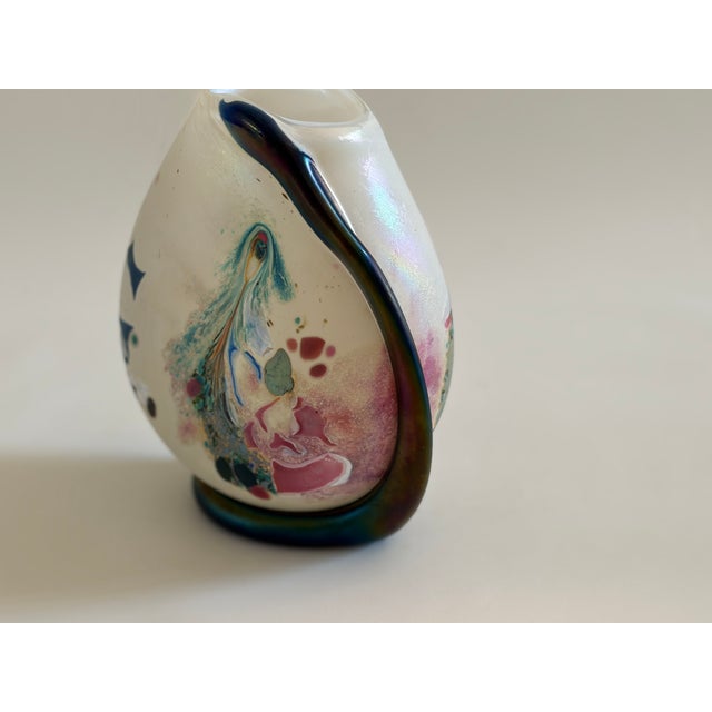 Glass Vase by Robert Pierini for Biot, France, 1987 For Sale - Image 4 of 8
