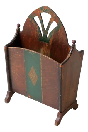 Antique Art Nouveau Magazine Rack