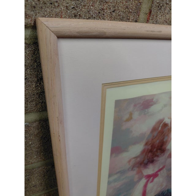 Wood Framed Lithograph Print of Harrison Rucker's "The Polka Dot Parasol" For Sale - Image 7 of 8