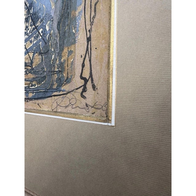Black Modernist Artist, Abstract Figure Composition, Oil Painting on Canvas For Sale - Image 8 of 13
