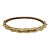 1960s 14k Yellow Gold Bamboo Hinged Bangle Bracelet For Sale