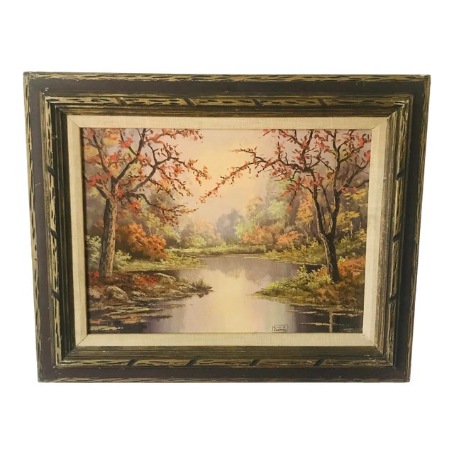 Listed Artist - C F Chilton "Charles Frank Chilton" Plein Air Landscape Oil Painting - Framed For Sale