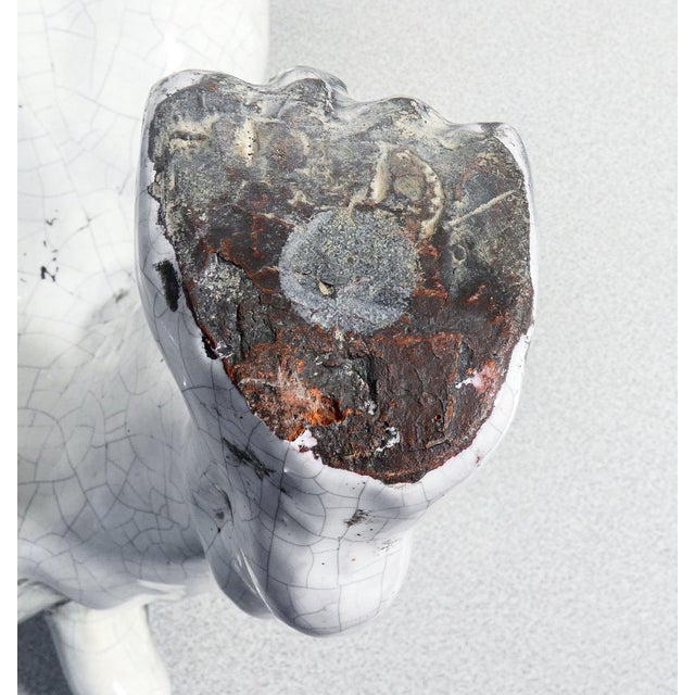 Sculpture of Bulldog in Glazed Terracotta, France, 1920s For Sale - Image 12 of 14