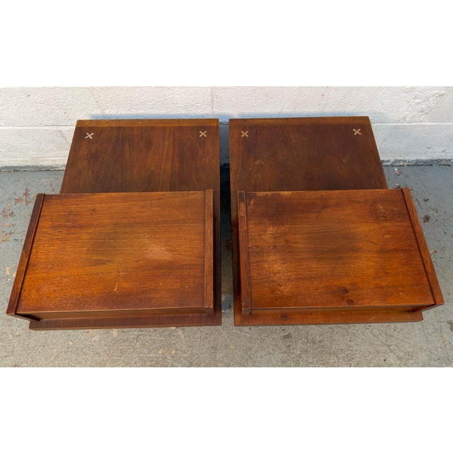 Mid-Century "Accord" End Tables by Merton Gershun for American of Martinsville For Sale - Image 15 of 17