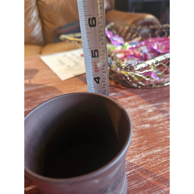 1990s Handmade Yixing Tea Cups With Lids in Box - Diaoyutai State Guesthouse Gift For Sale - Image 17 of 18