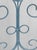 Vintage French Blue Wrought Iron Tall Back Garden Patio Chairs - Set of 4 For Sale - Image 11 of 13