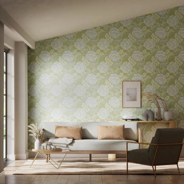 Coral meets stylised botanicals in this large scale interpretive wallpaper. Inspired by authentic Asian patterns hand...