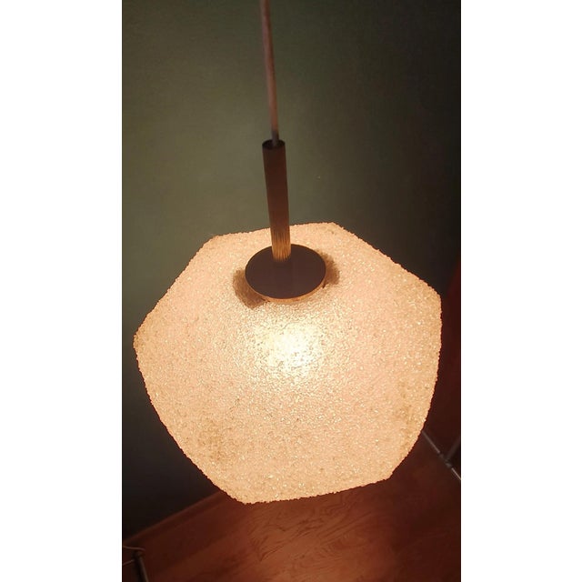 Beige Granulat Rotaflex Hanging Lamp, 1960s For Sale - Image 8 of 9