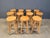 Alpine Style Chalet Stools in Wood, 1970s, Set of 9 For Sale - Image 12 of 14