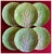 Ceramic French Hand Made Green Glazed Faience Pottery Lettuce or Cabbage Leaf Plates - A Set of 6 For Sale - Image 7 of 12