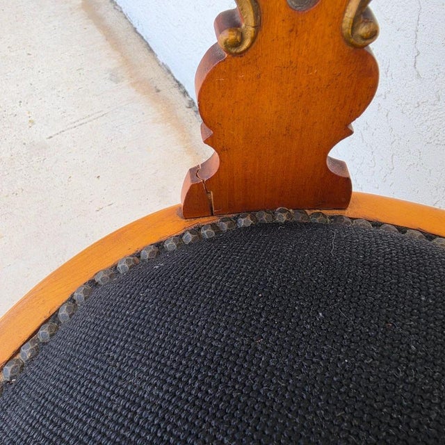 Antique Circa 1900 Victorian Corner Tub Barrel Chairs Set of 2 For Sale - Image 17 of 18