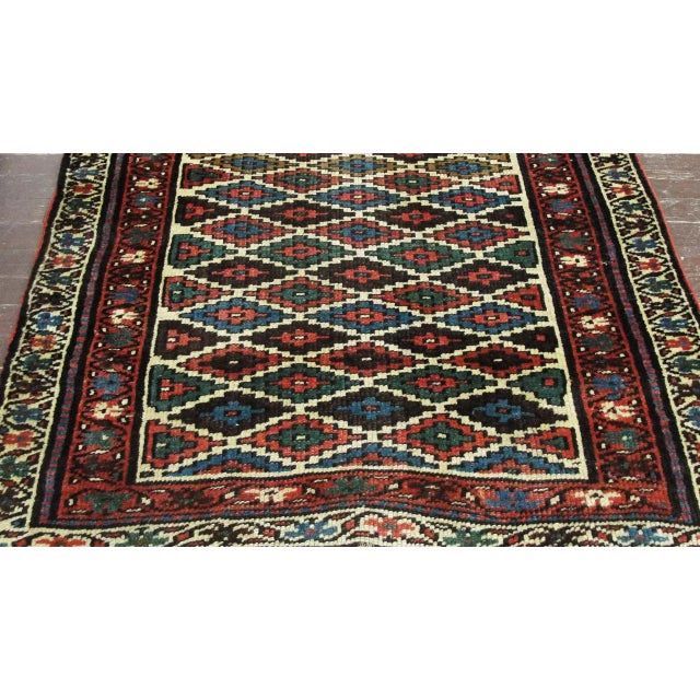 3'2" X 6'6"Antique Northwest, Kurdish Oriental Rug,, #17082 For Sale - Image 9 of 10