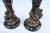 Bronze 1990s Mid Century Modern/Art Nouveau Bronze pair Lady Figurines For Sale - Image 8 of 16
