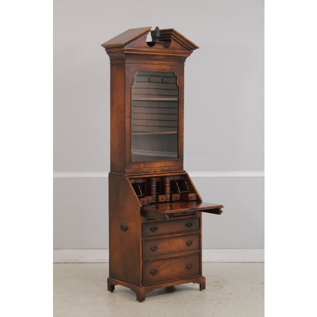 1990s Theodore Alexander Mahogany Secretary Desk For Sale - Image 5 of 18