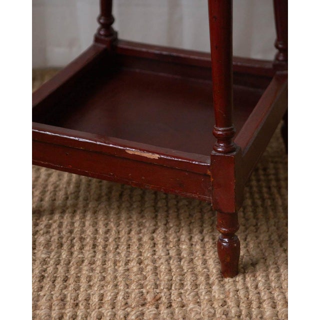 Antique Painted Oak Side Table For Sale - Image 10 of 15