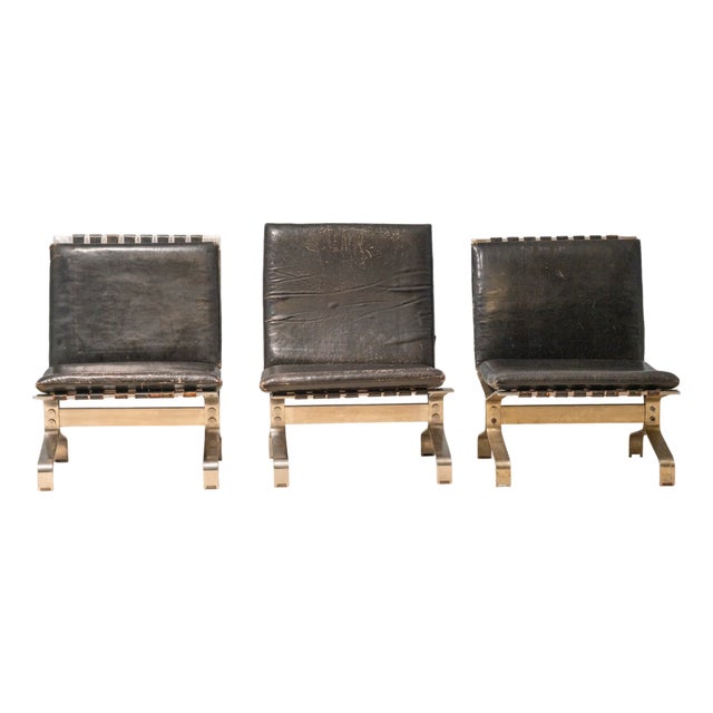 Rolling Chairs from Zbyněk Hřivnáč, Czechoslovakia, 1963, Set of 3 For Sale