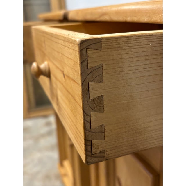 Rustic European Vintage European Pine Nightstands For Sale - Image 3 of 8