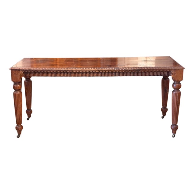 19th Century English Mahogany Table For Sale