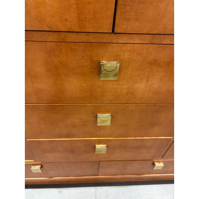 Hickory White Genesis Collection Neoclassical Revival Style High-Boy Dresser. Circa 1980s For Sale - Image 9 of 18