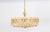 Metal Large Gilt Brass and Crystal Chandelier attributed to Palwa, Germany, 1970s For Sale - Image 7 of 18