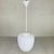 Height: 80 cm. Ø: 30 cm. Glass globe height: 32 cm. The lamp has new wire and a large bulb holder (E27). Origin:...