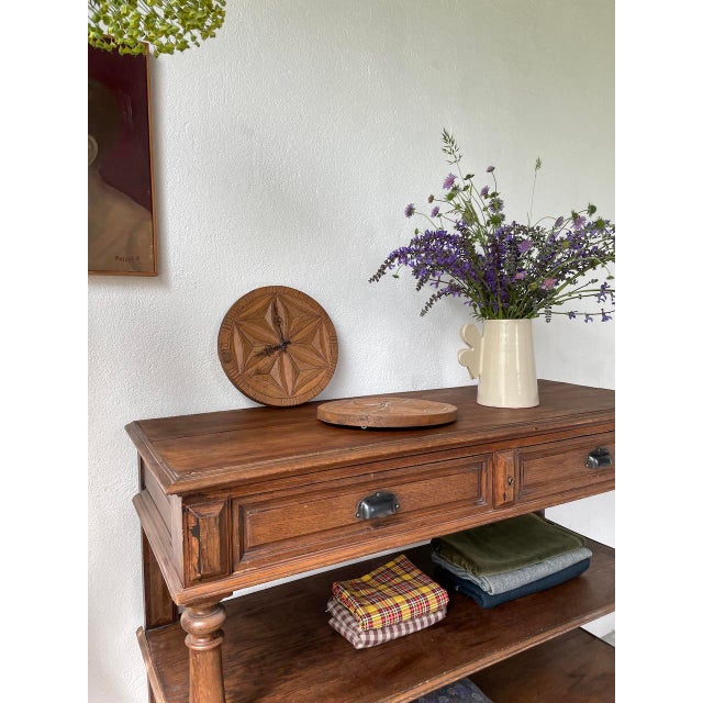 Wood Popular Art Clock, 1900s For Sale - Image 7 of 18