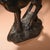 Pair of Vintage Chinese Gilt Bronze Deer Figures – Standing Auspicious Deer Sculptures For Sale - Image 9 of 9