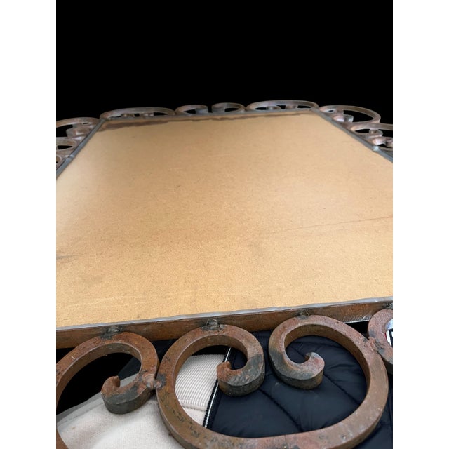 Gorgeous hand forged wrought-iron mirror. Lovely peace really lend itself to just about any style but particularly...