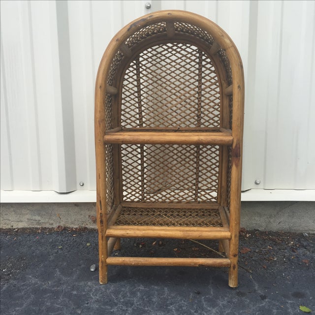 Vintage Rattan Shelf Chairish